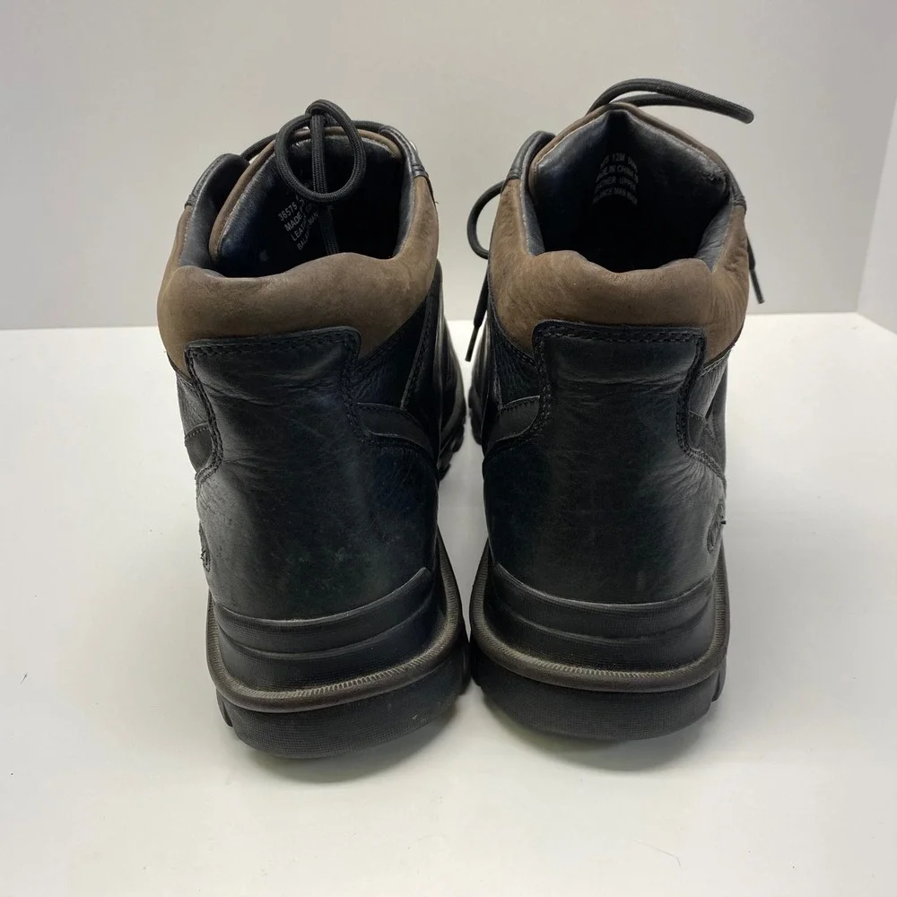 Clarks Gore-Tex XCR Leather Boots Mens 12M Black Green Color Waterproof‎ 36575